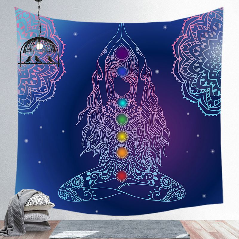 Spiritual Screen Hanging Tapestry Yoga Place