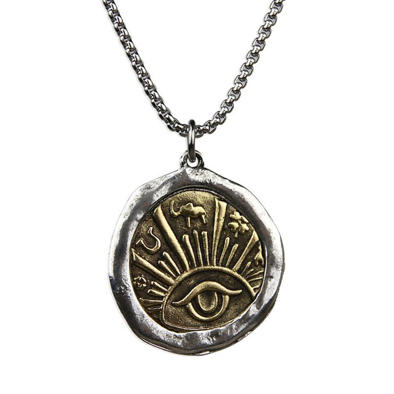 Evil Eye Alloy Good Luck Pendant Necklace