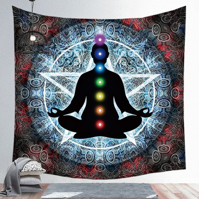 Spiritual Screen Hanging Tapestry Yoga Place