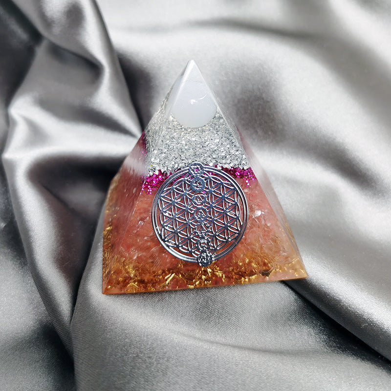 Pyramid Of Ogan Lucky Wealth Crystal Stone Ornaments