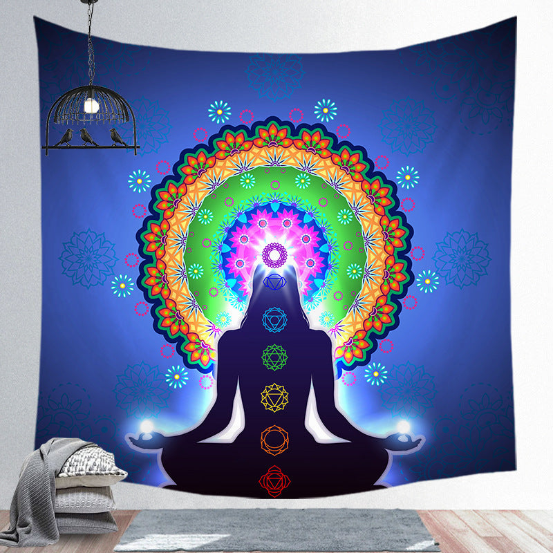 Spiritual Screen Hanging Tapestry Yoga Place