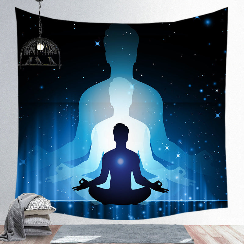 Spiritual Screen Hanging Tapestry Yoga Place