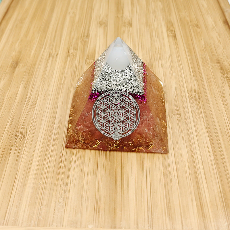 Pyramid Of Ogan Lucky Wealth Crystal Stone Ornaments