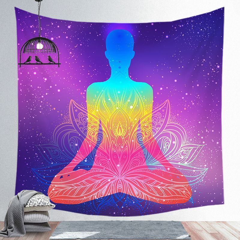 Spiritual Screen Hanging Tapestry Yoga Place