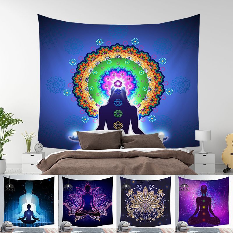 Spiritual Screen Hanging Tapestry Yoga Place