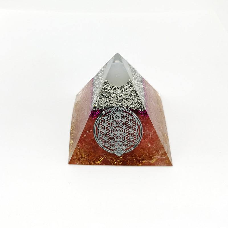 Pyramid Of Ogan Lucky Wealth Crystal Stone Ornaments